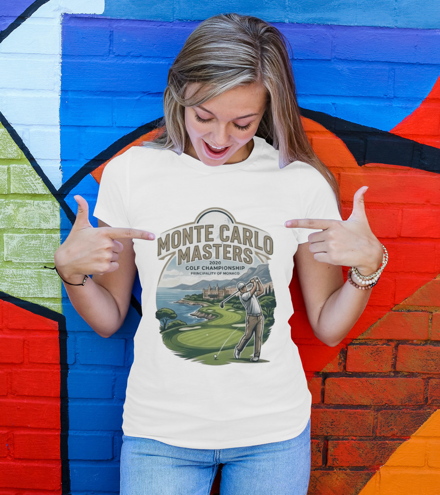 Monte Carlo Masters 2020 Golf Championship Principality Of Monaco T-Shirt