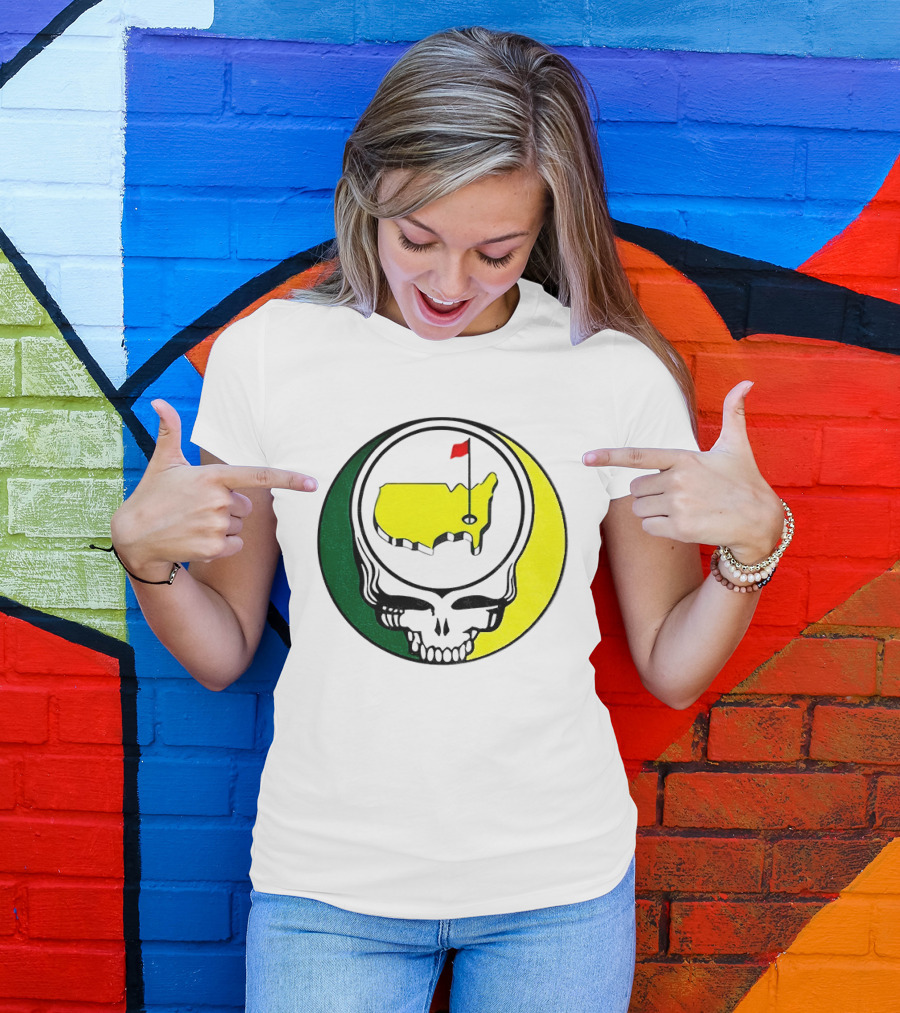Masters Tournament 2026 Grateful Dead Skull Country Map Flag T-Shirt