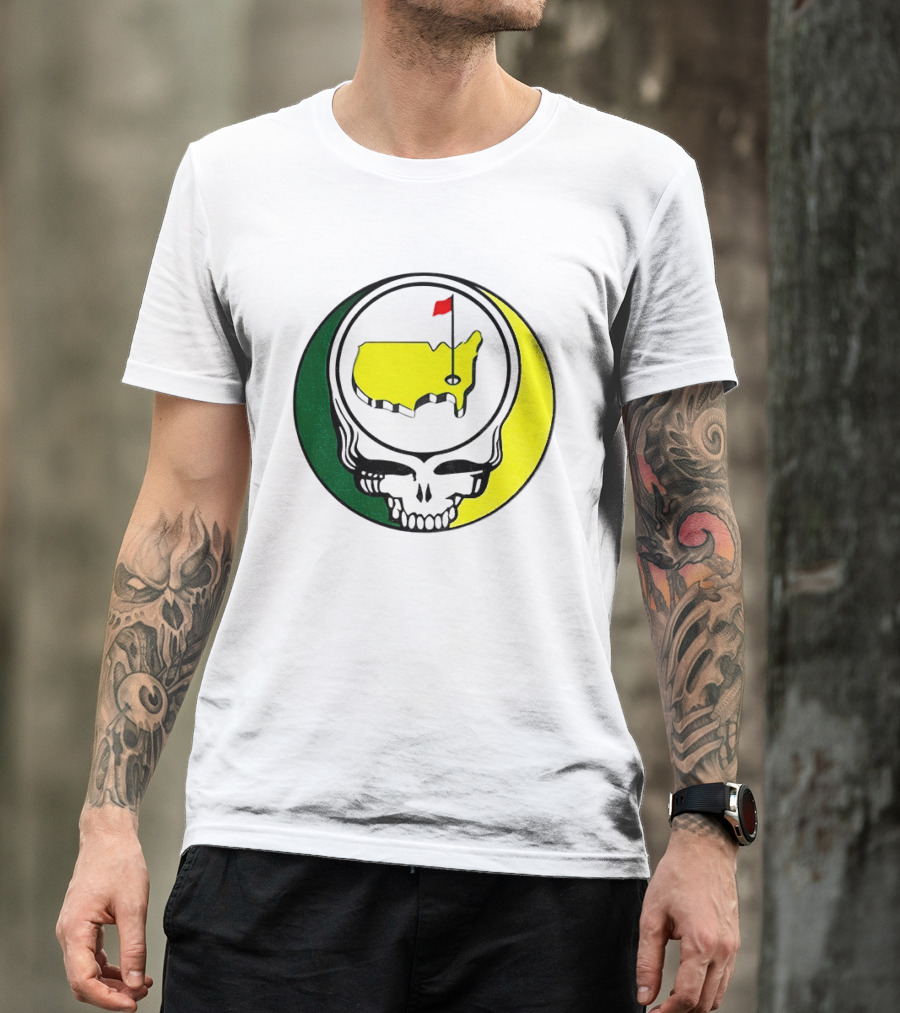 Masters Tournament 2026 Grateful Dead Skull Country Map Flag T-Shirt