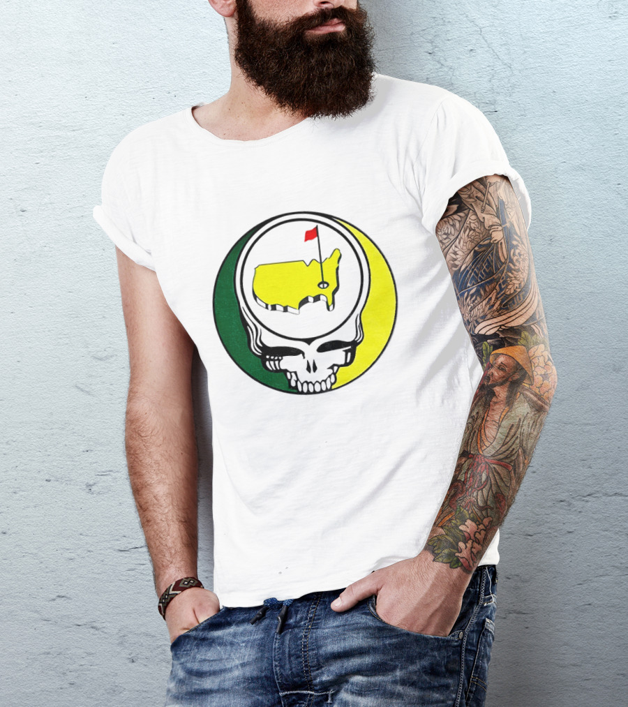 Masters Tournament 2026 Grateful Dead Skull Country Map Flag T-Shirt