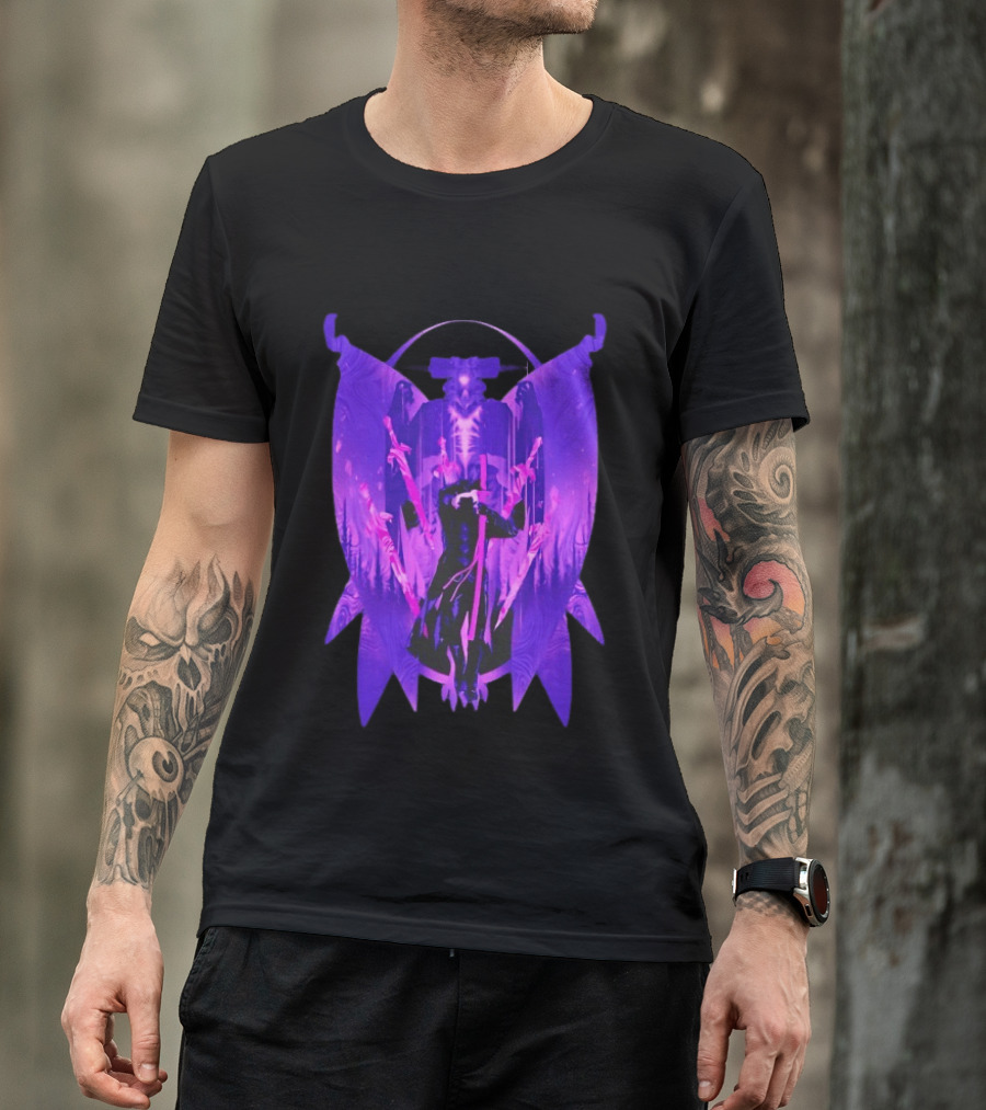 Devil May Cry Vergil Dark Aesthetic Purple Sword T-Shirt