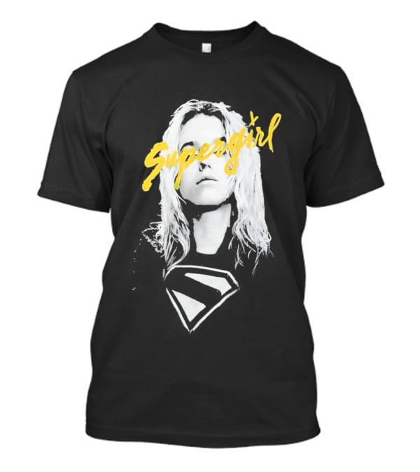 Supergirl Yellow Script With Classic DC Comics T-Shirt