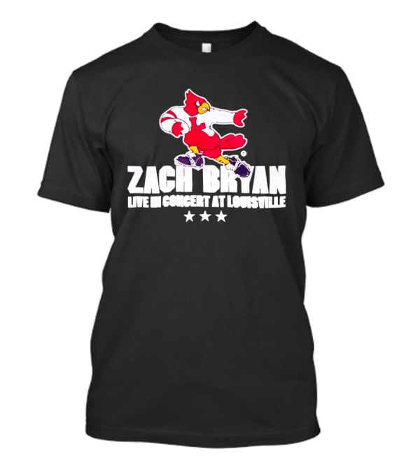 Zach Bryan Live In Concert At Louisville Cardinals 2026 Tour With Heaven Stars Exclusive T-Shirt