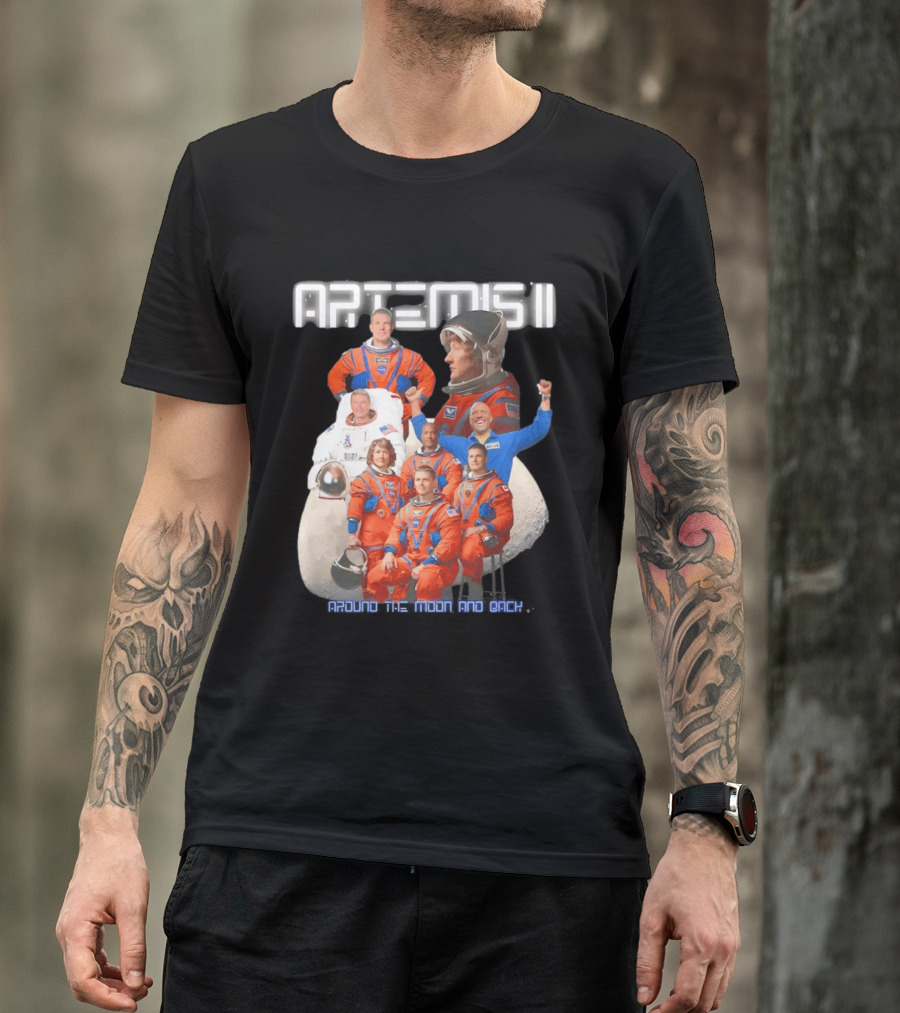 Artemis II Crew Around The Moon Mission T-Shirt