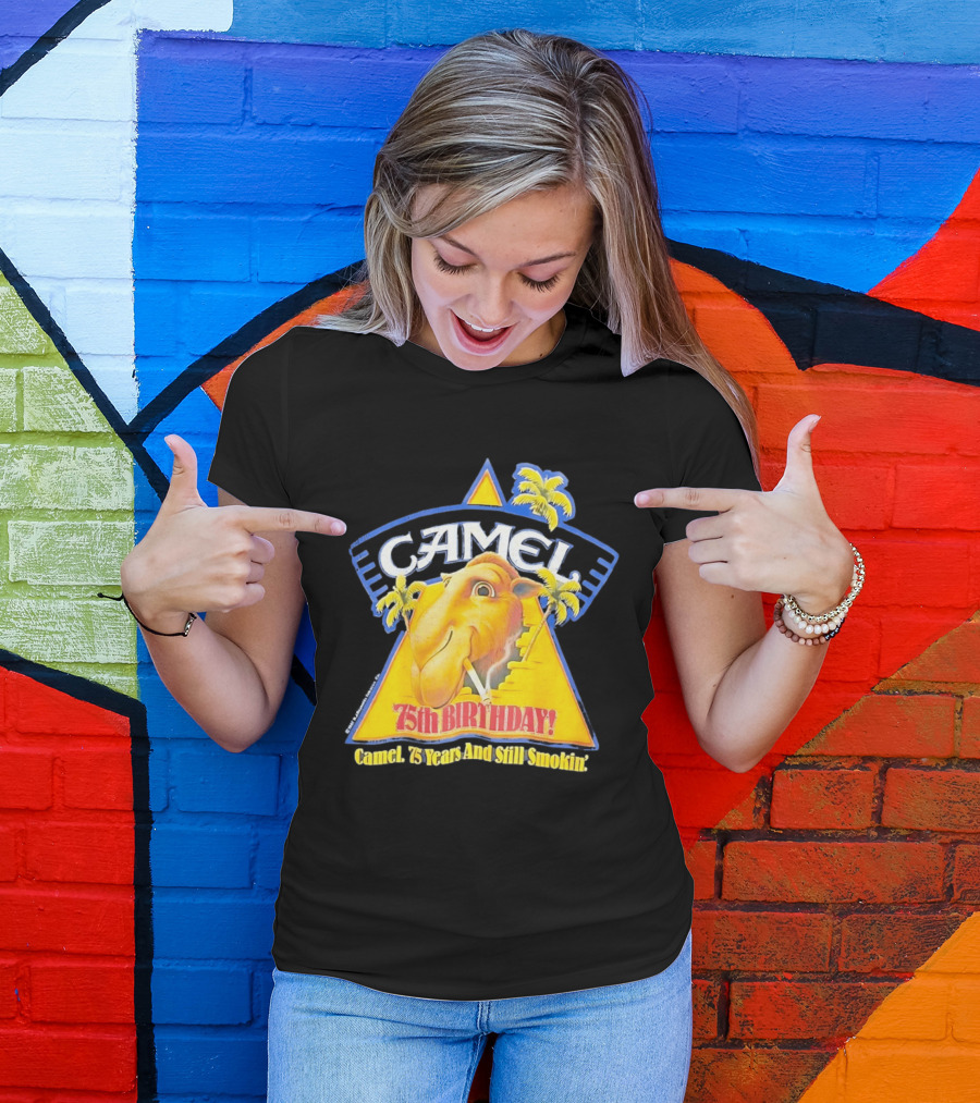 Camel 75th Birthday 75 Years And Still Smokin T-Shirt