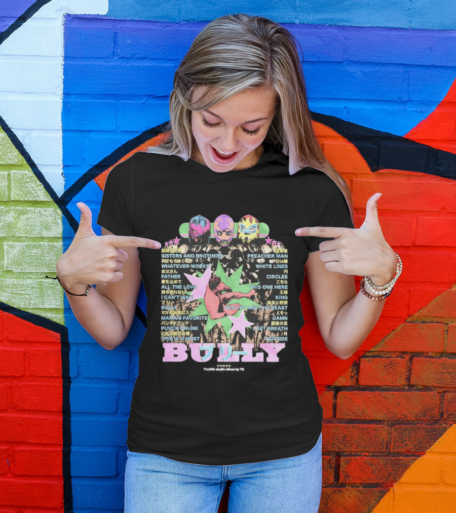 Kanye West Bully 2026 Luchador Mask Album Sisters And Brothers Preacher Man T-Shirt