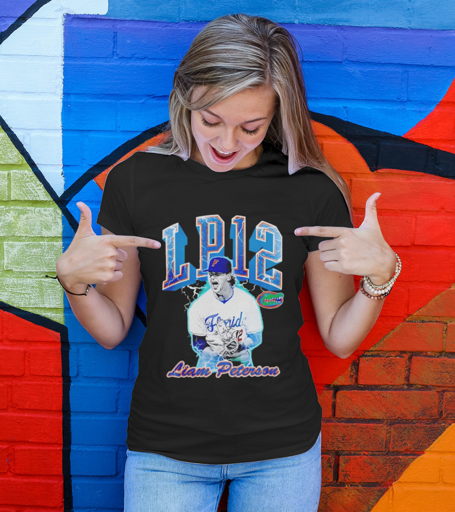Liam Peterson LP12 Florida Gators Baseball Player T-Shirt