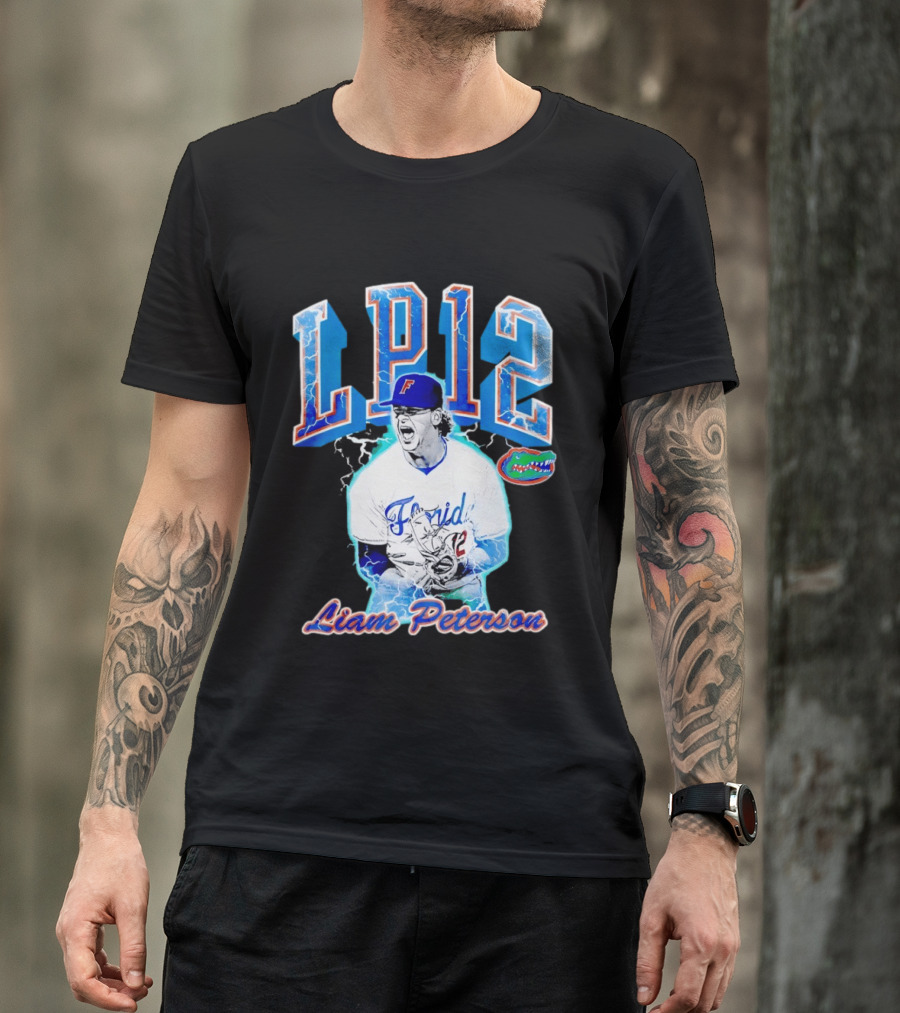 Liam Peterson LP12 Florida Gators Baseball Player T-Shirt