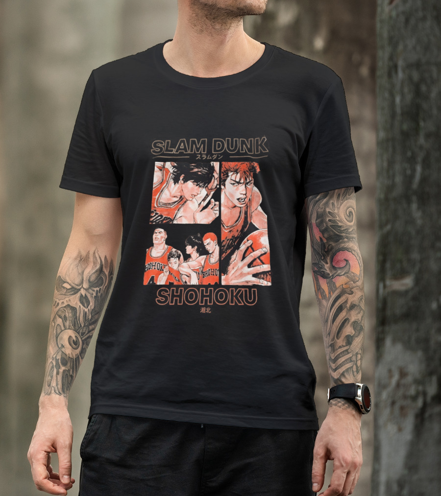 Slam Dunk Shohoku Basketball Anime Characters Manga T-Shirt