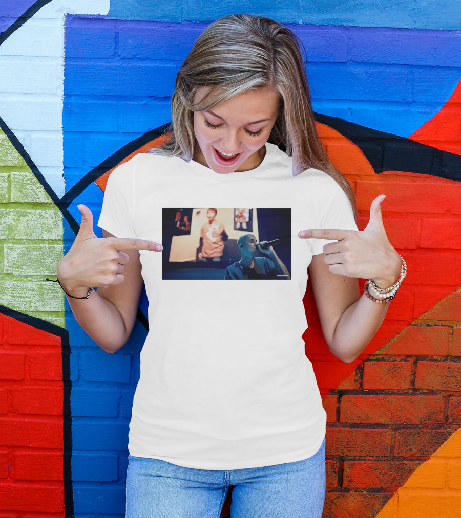 Justin Bieber Coachella Singing Nostalgia With You 2000s Fashion T-Shirt