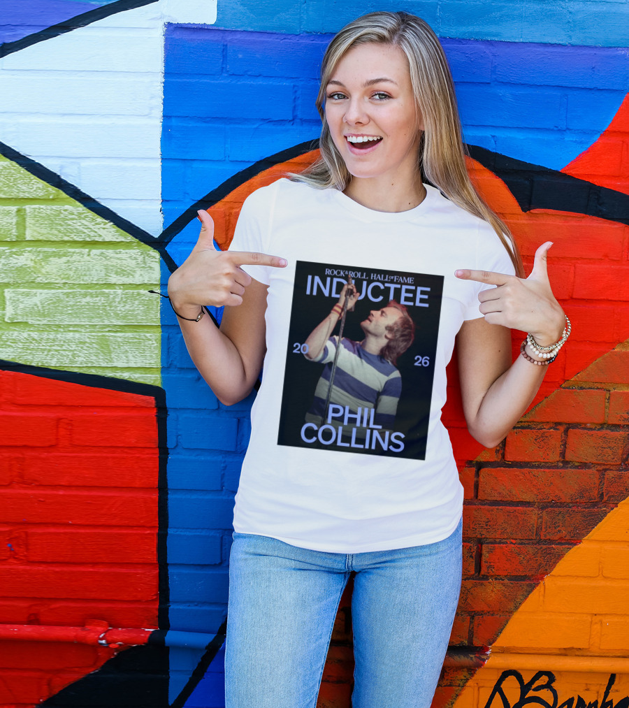 Rock Roll Hall Of Fame 2026 Inductee Phil Collins T-Shirt