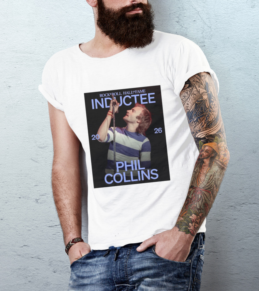 Rock Roll Hall Of Fame 2026 Inductee Phil Collins T-Shirt