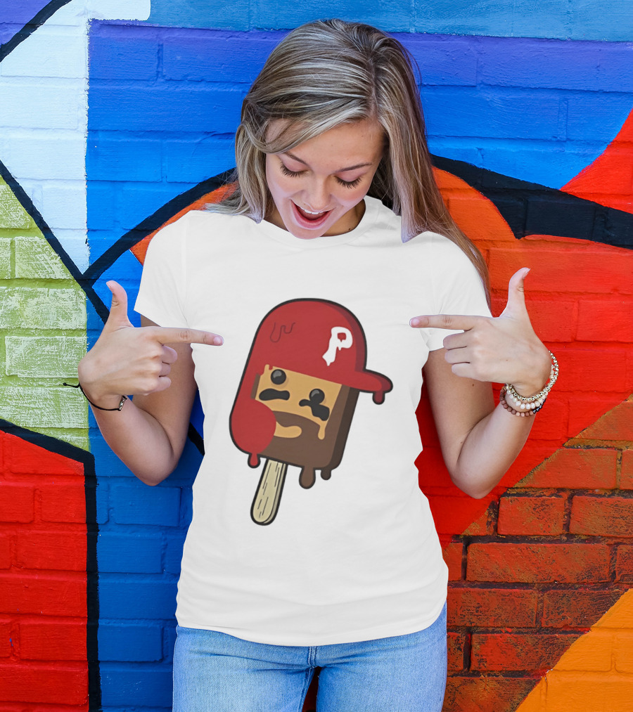 Bryce Harper Philadelphia Phillies Popsicle Red Cap Ice Cream T-Shirt