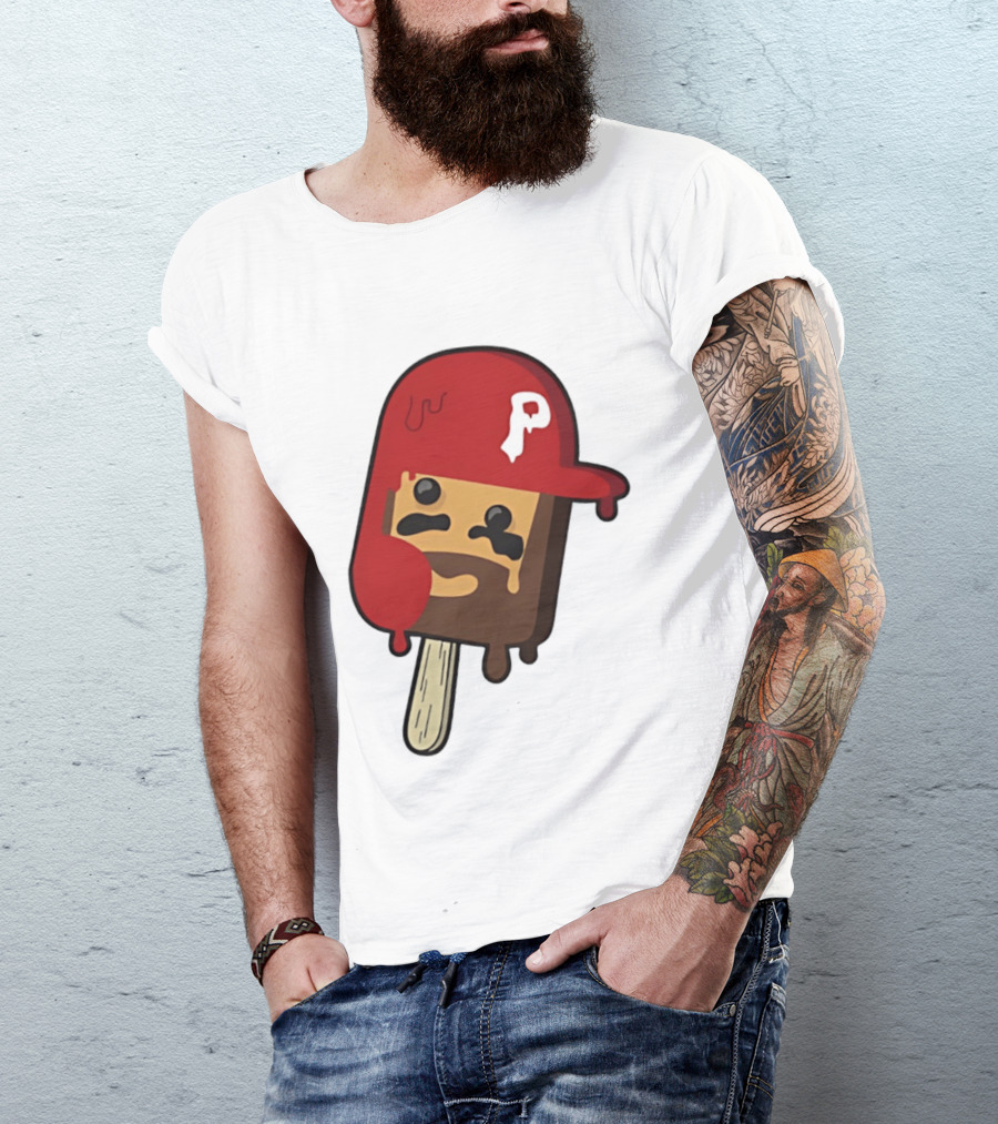 Bryce Harper Philadelphia Phillies Popsicle Red Cap Ice Cream T-Shirt