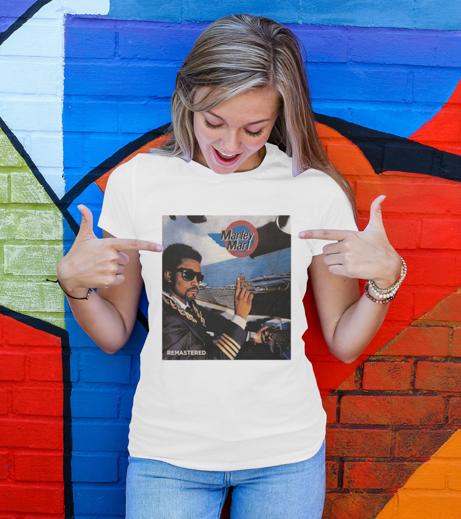 Marley Marl Remastered Cover With Sunglasses And Chains T-Shirt