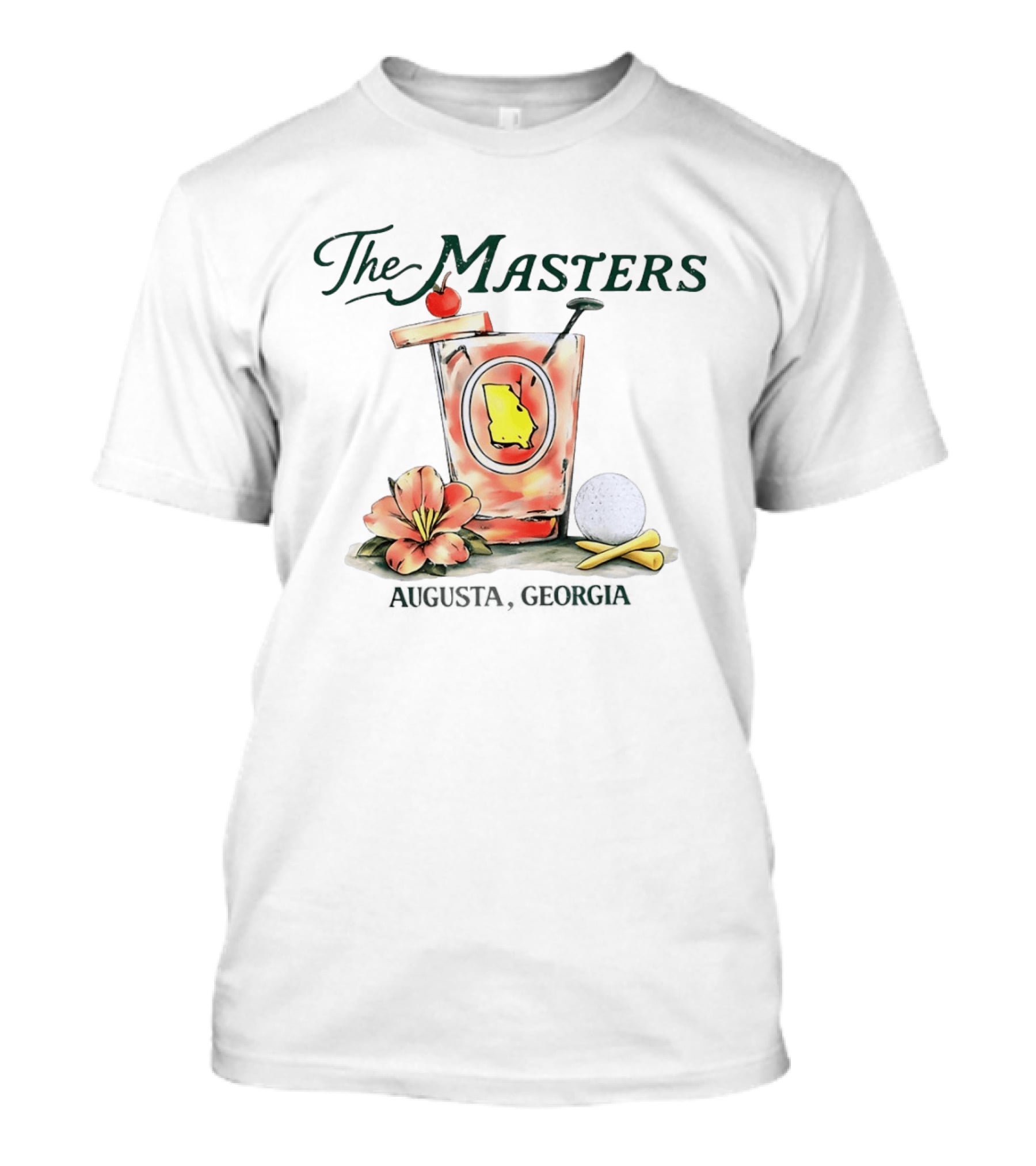 The Masters Augusta Georgia Peach Juice Golf T-Shirt