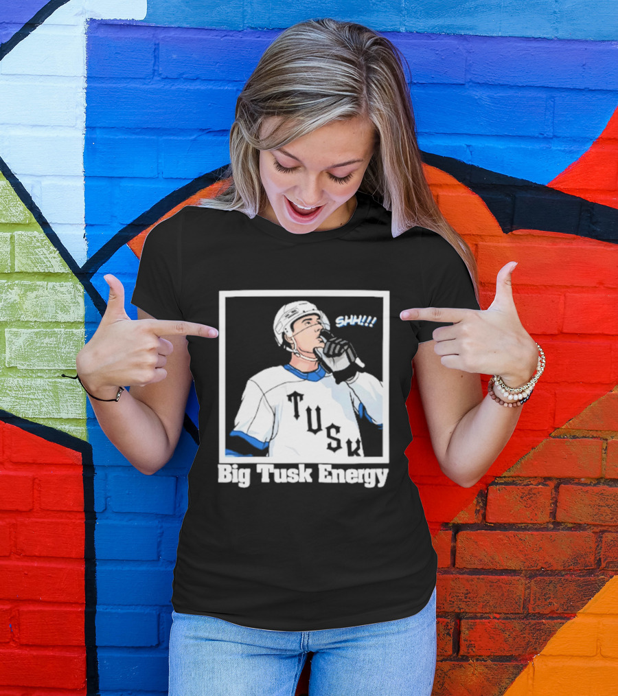 Big Tusk Energy Sip Hockey Tusk Player T-Shirt