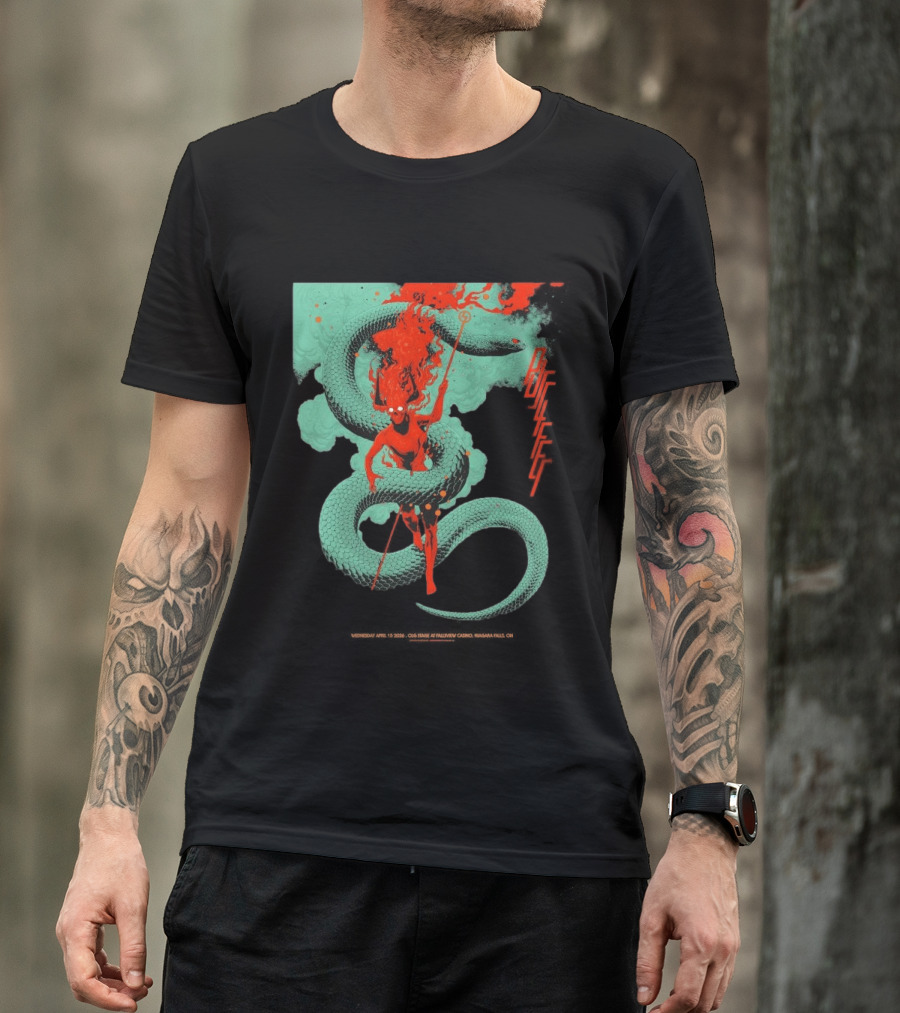 Puscifer Fall Tour 2026 The OLG Stage At Fallsview Casino Serpent Demon T-Shirt