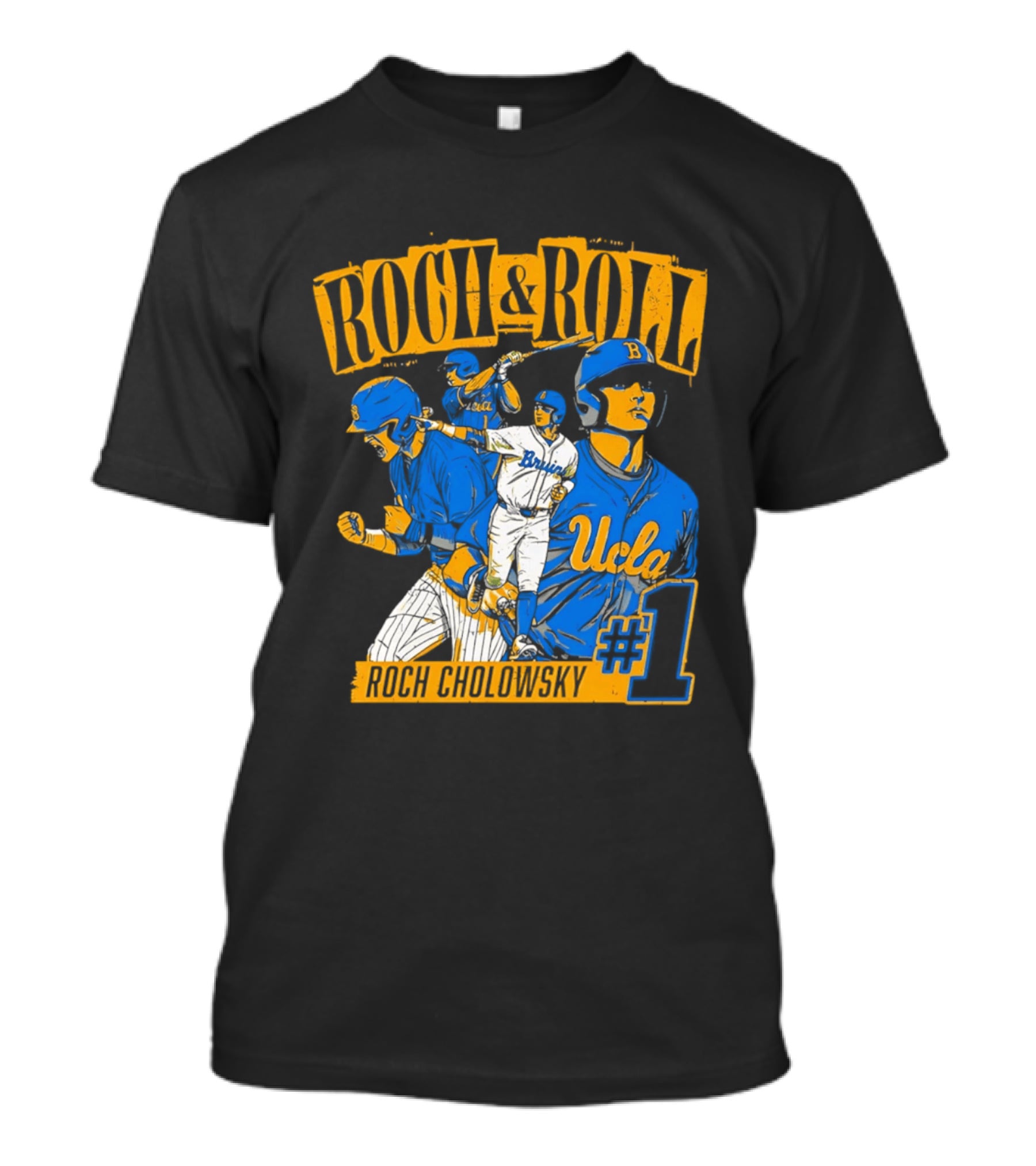Roch Cholowsky UCLA Bruins Roch & Roll Baseball #1 T-Shirt