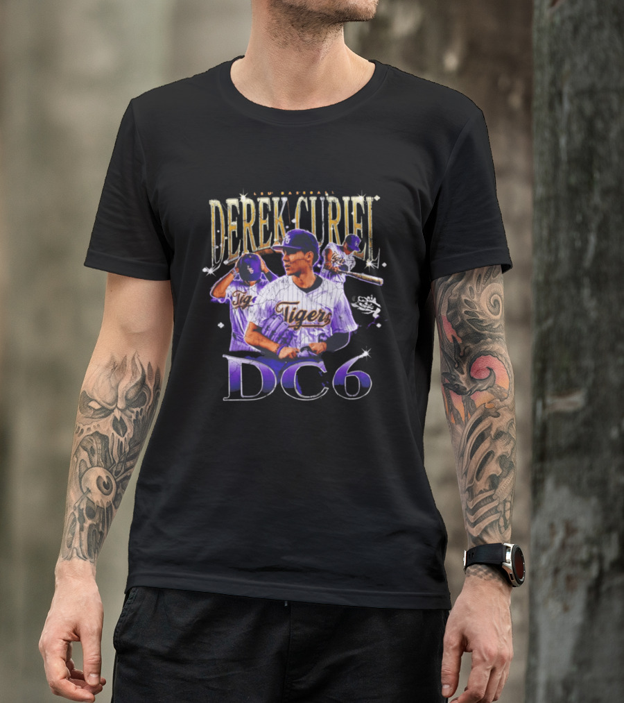 Derek Curiel LSU Baseball Tigers DC6 T-Shirt