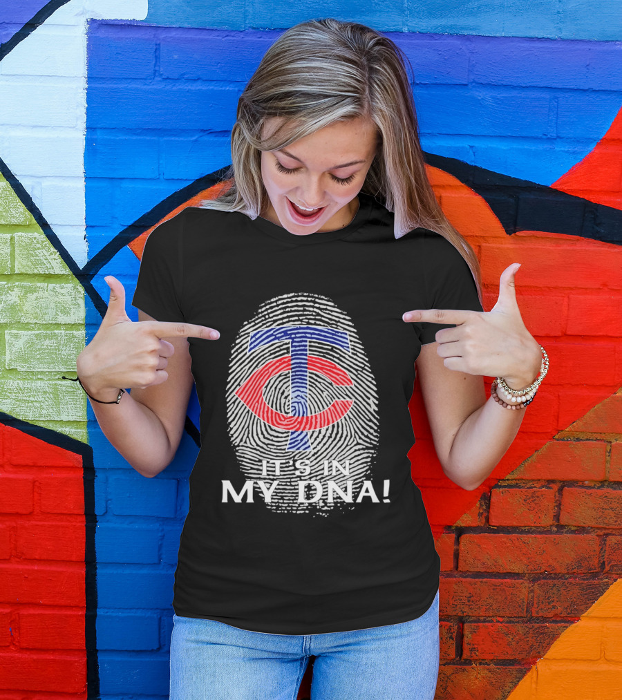 Minnesota Twins TC It's In My DNA Fingerprint T-Shirt
