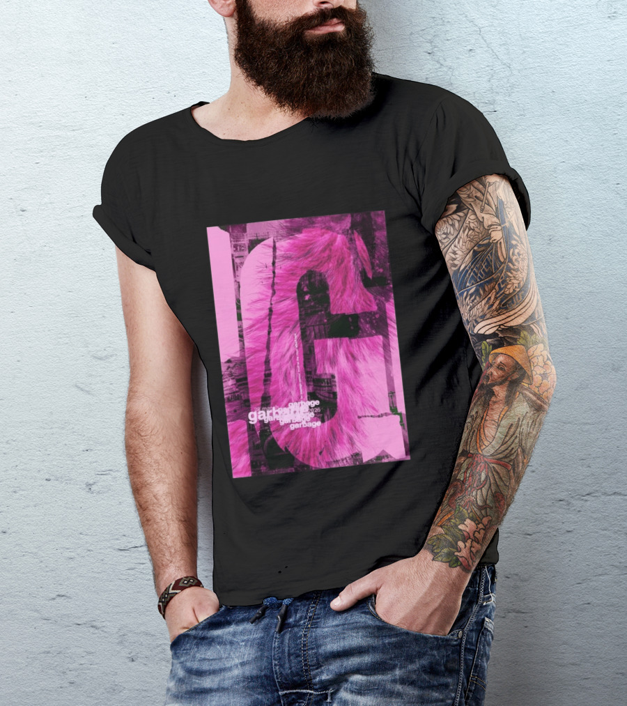 Garbage Royal Albert Hall April 2026 Tour Pink Fur T-Shirt