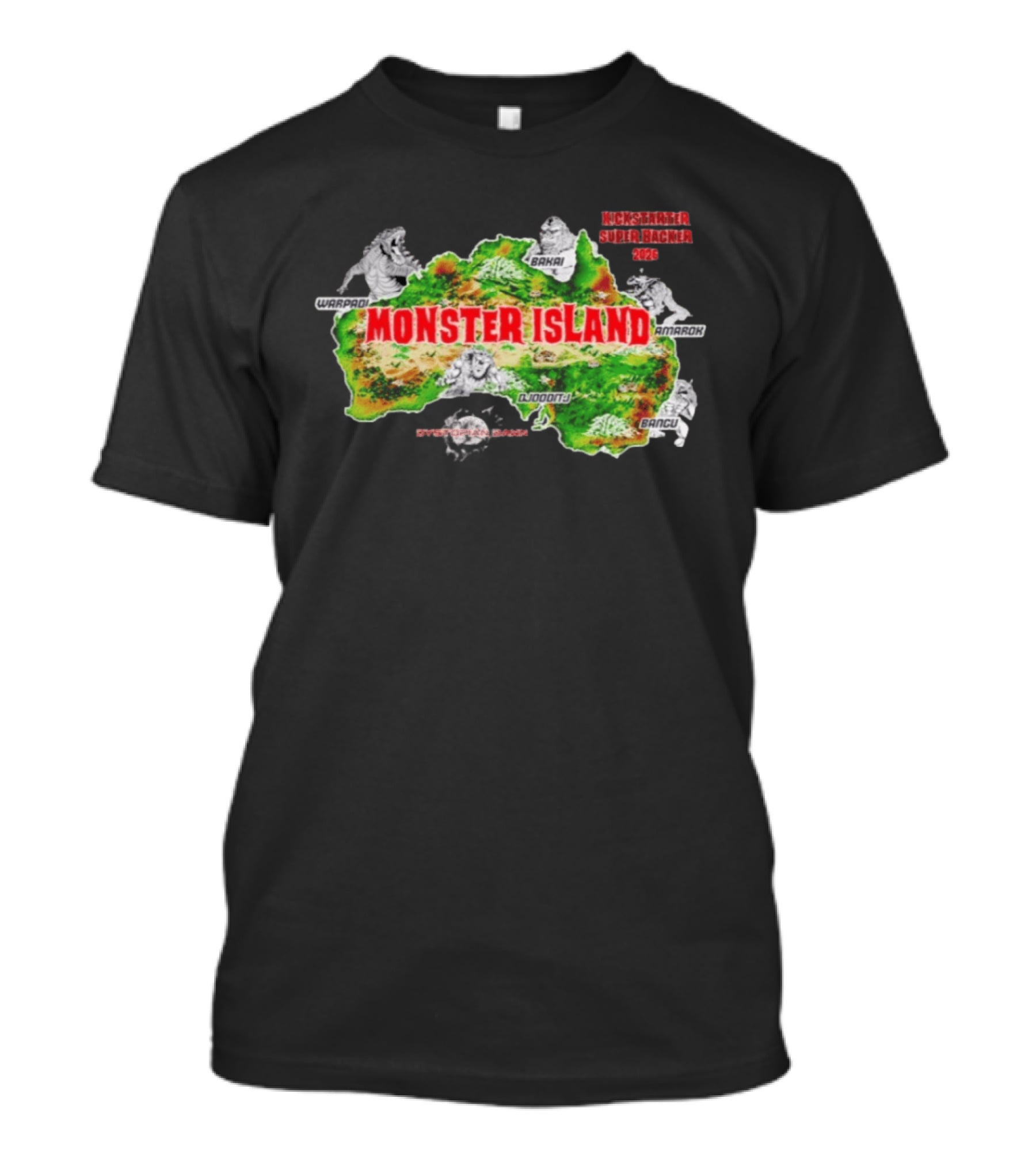 Monster Island Kickstarter Super Backer 2026 Warapoik Bakai Amarok Djodonoj Bangu T-Shirt