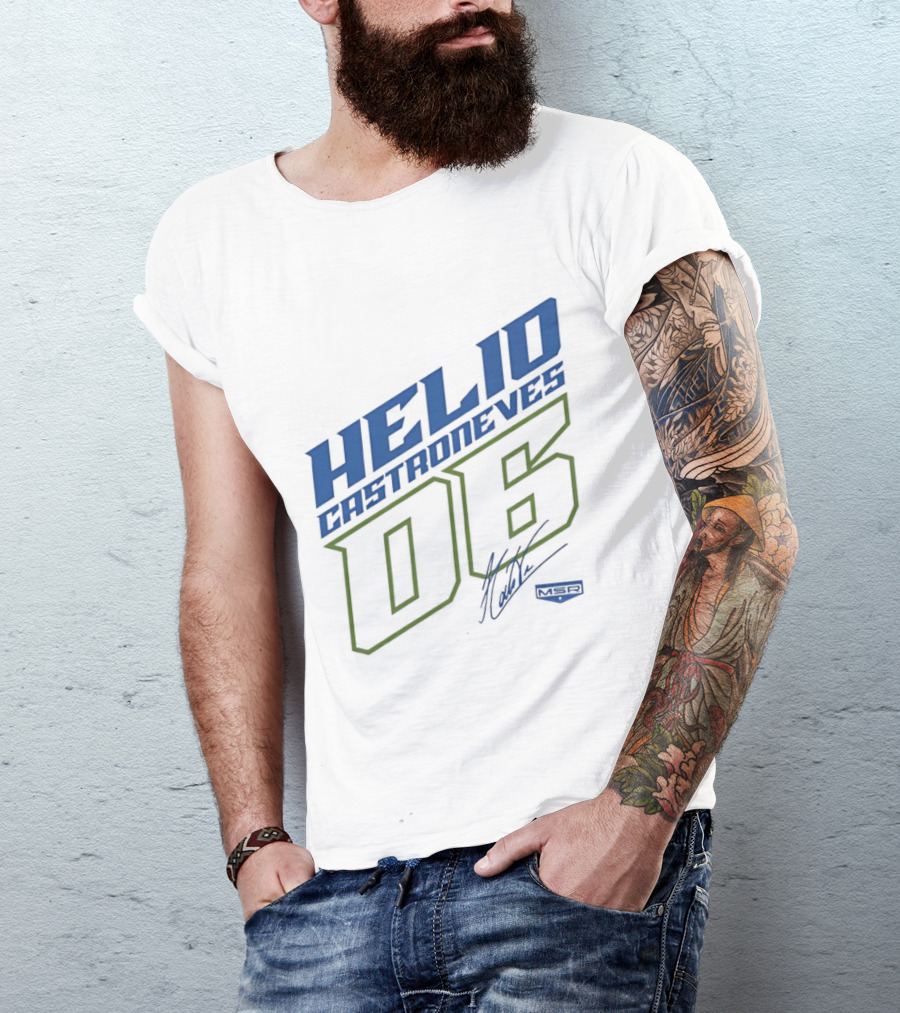 Meyer Shank Racing Helio Castroneves 06 Signature T-Shirt