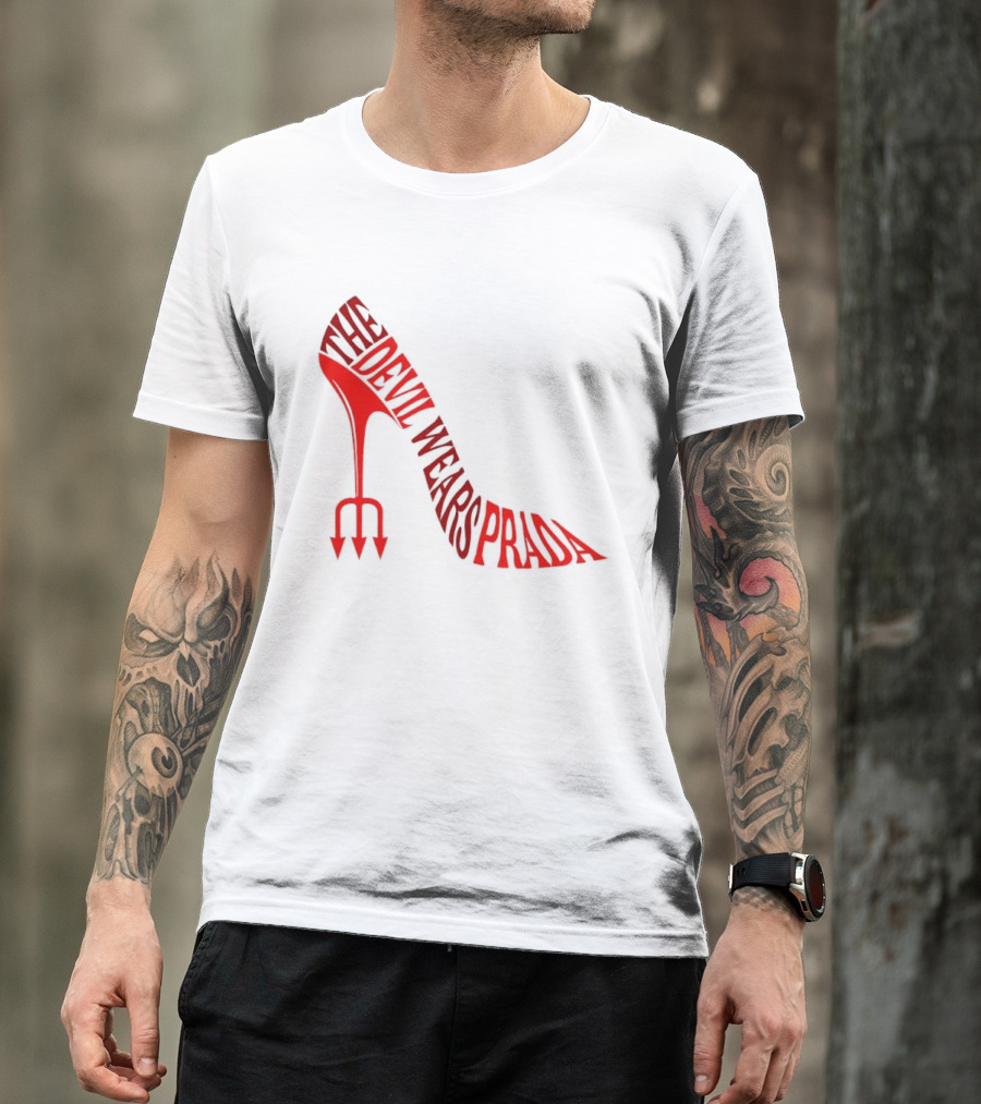 The Devil Wears Prada Red Shoe High Heel Trident T-Shirt
