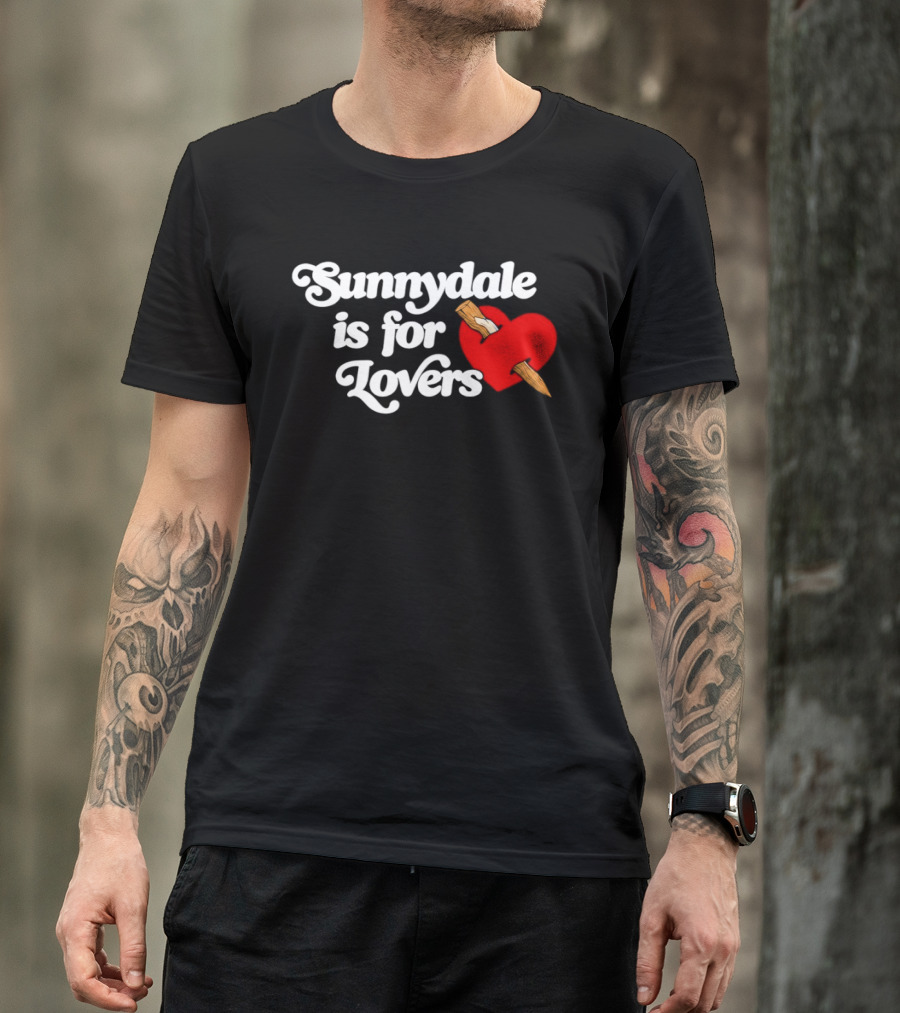 Sunnydale Is For Lovers Heart Stake Buffy Town T-Shirt