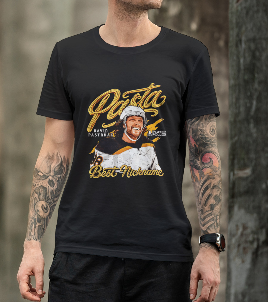 Pasta David Pastrnak Boston Best Nickname Player Profile T-Shirt