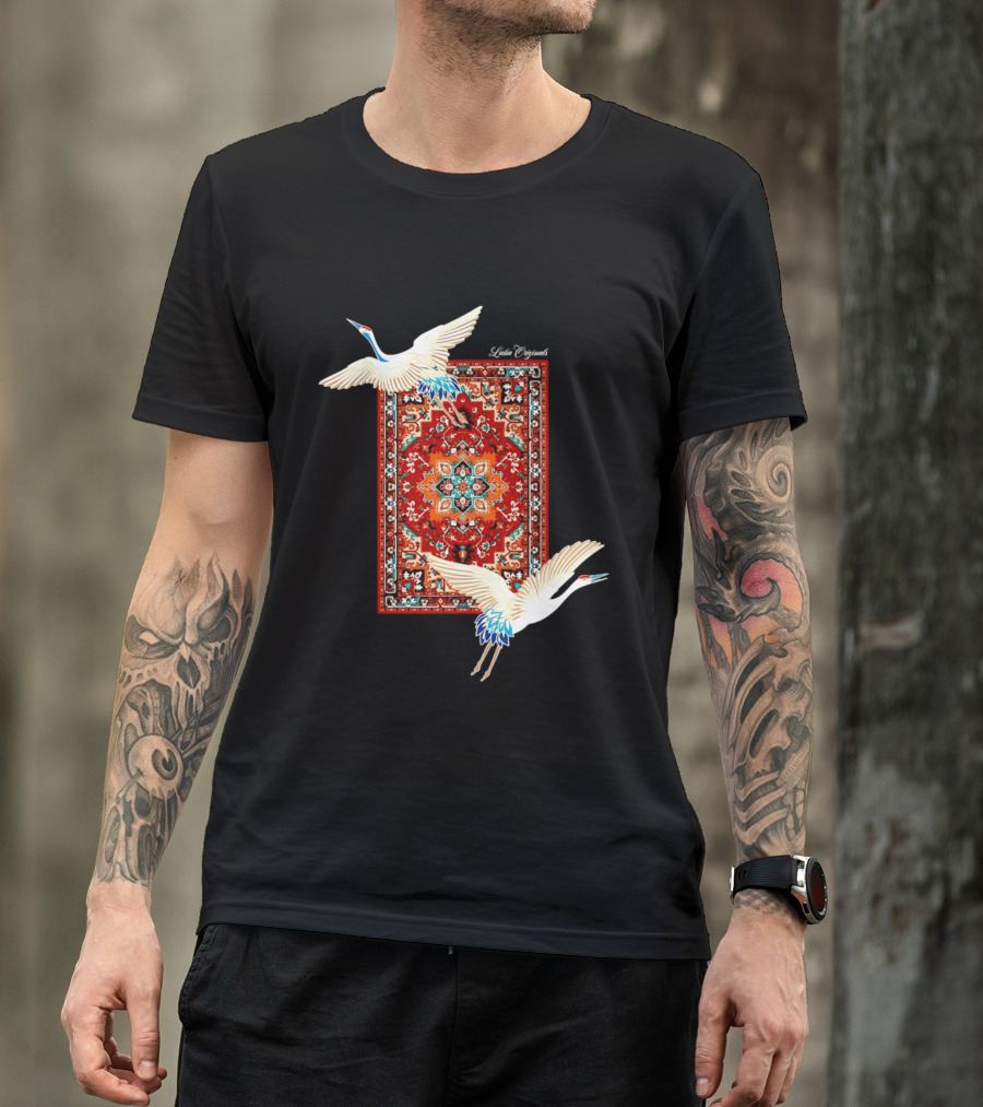 Fly Your Own Way Oriental Crane Carpet T-Shirt