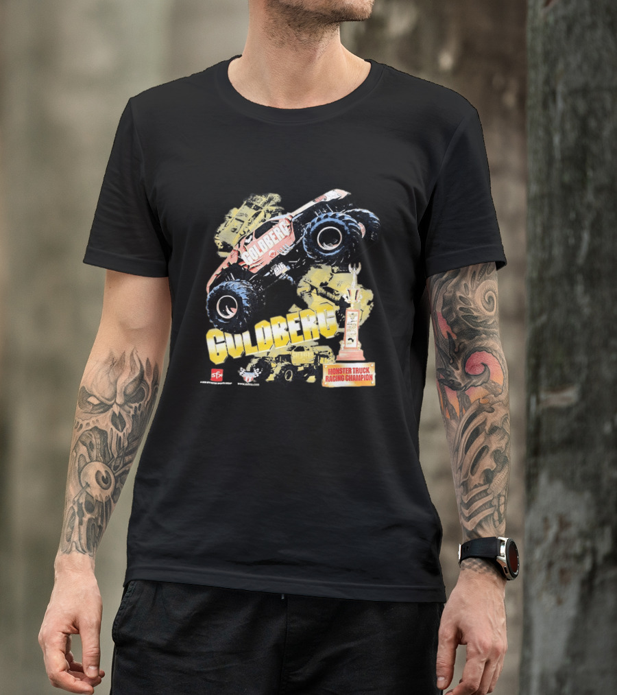 GOLDBERG Monster Truck Racing Champion Trophy SFX Block Party T-Shirt