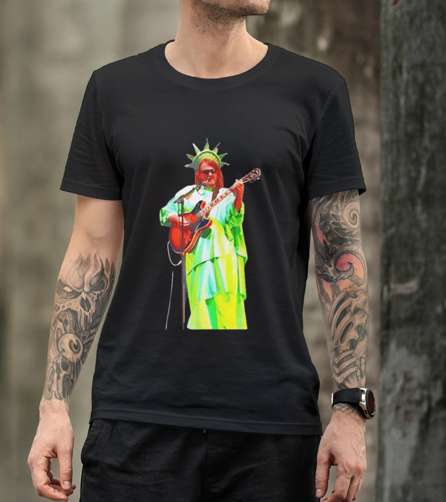 Randy Crabtree Widespread Panic Statue Of Liberty Guitarist T-Shirt