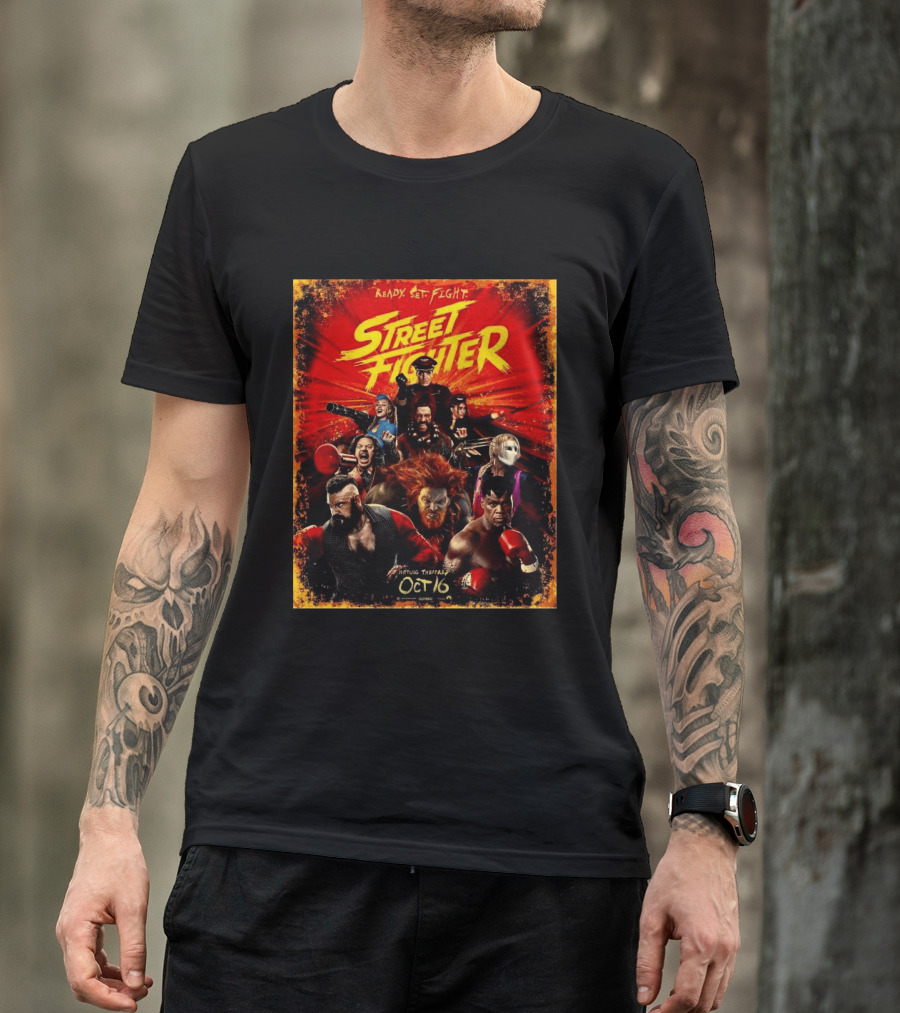 Ready Set Fight Street Fighter 2026 Movie Release October 16 T-Shirt