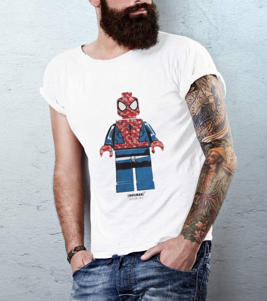 Spider Man LEGO Inhuman Figure Block T-Shirt