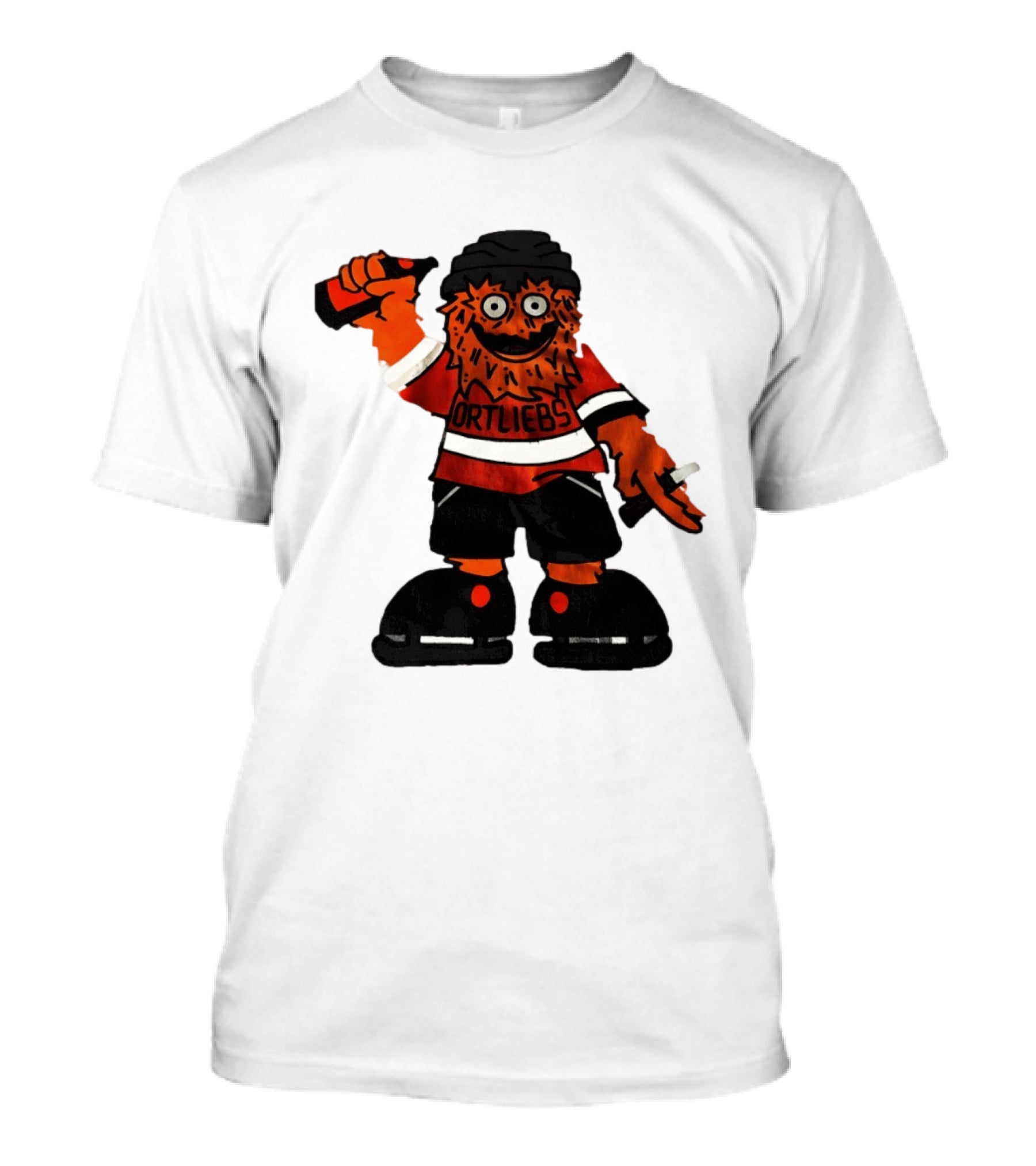 Gritty Philadelphia Flyers Hockey Club Ortliebs Mascot Pose T-Shirt