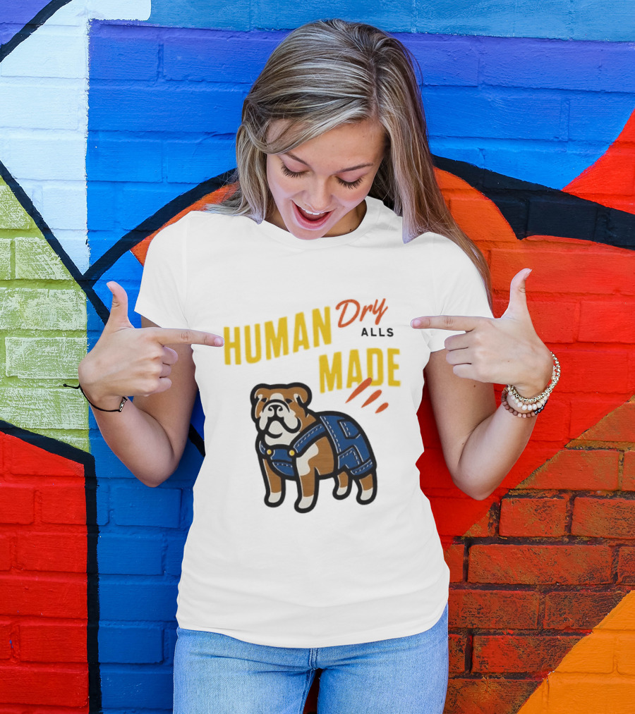 Human Made Dry Alls Bulldog In Overalls T-Shirt