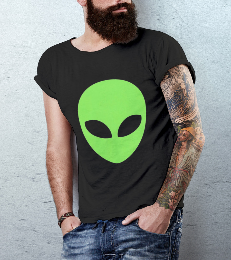 Alien Face 2026 Green Mask T-Shirt