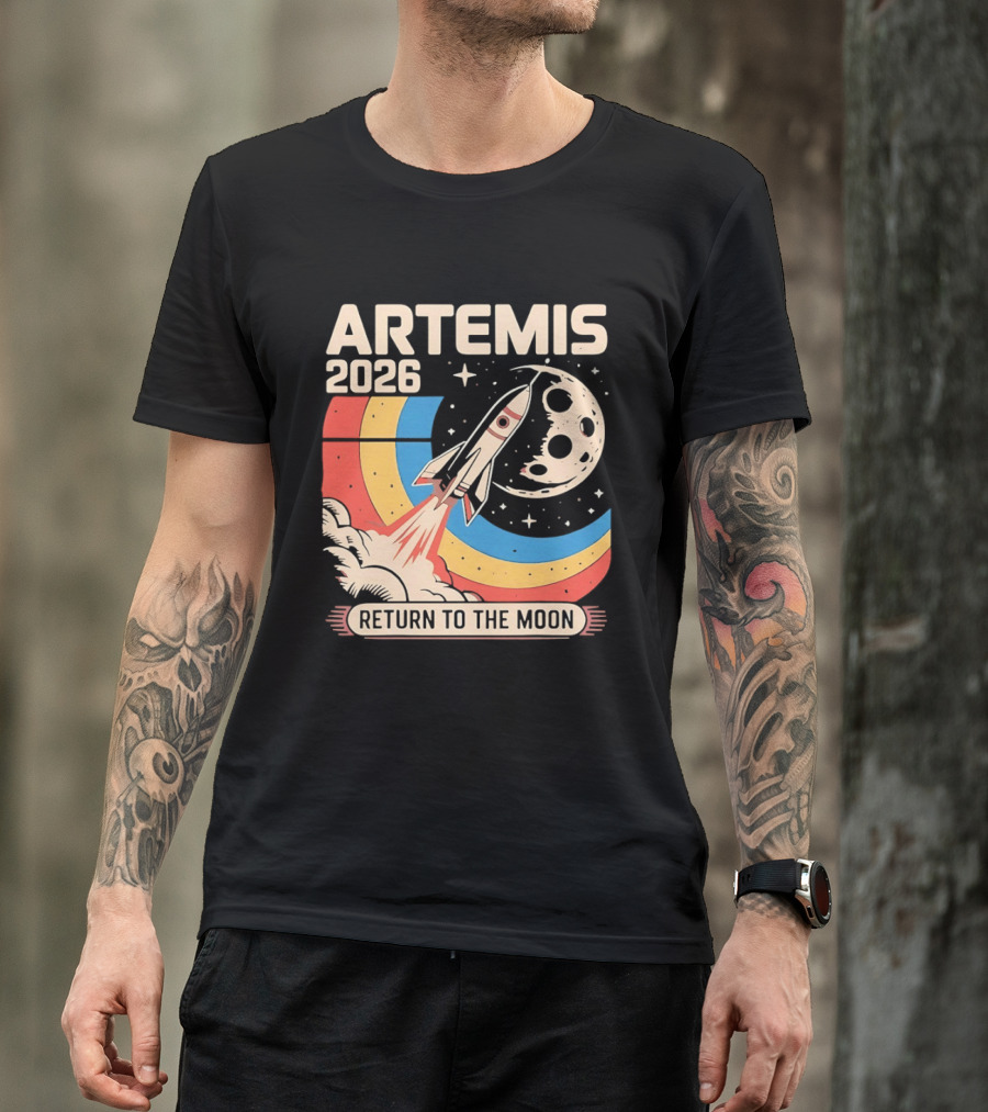 Artemis 2026 Rocket Launch Return To The Moon T-Shirt