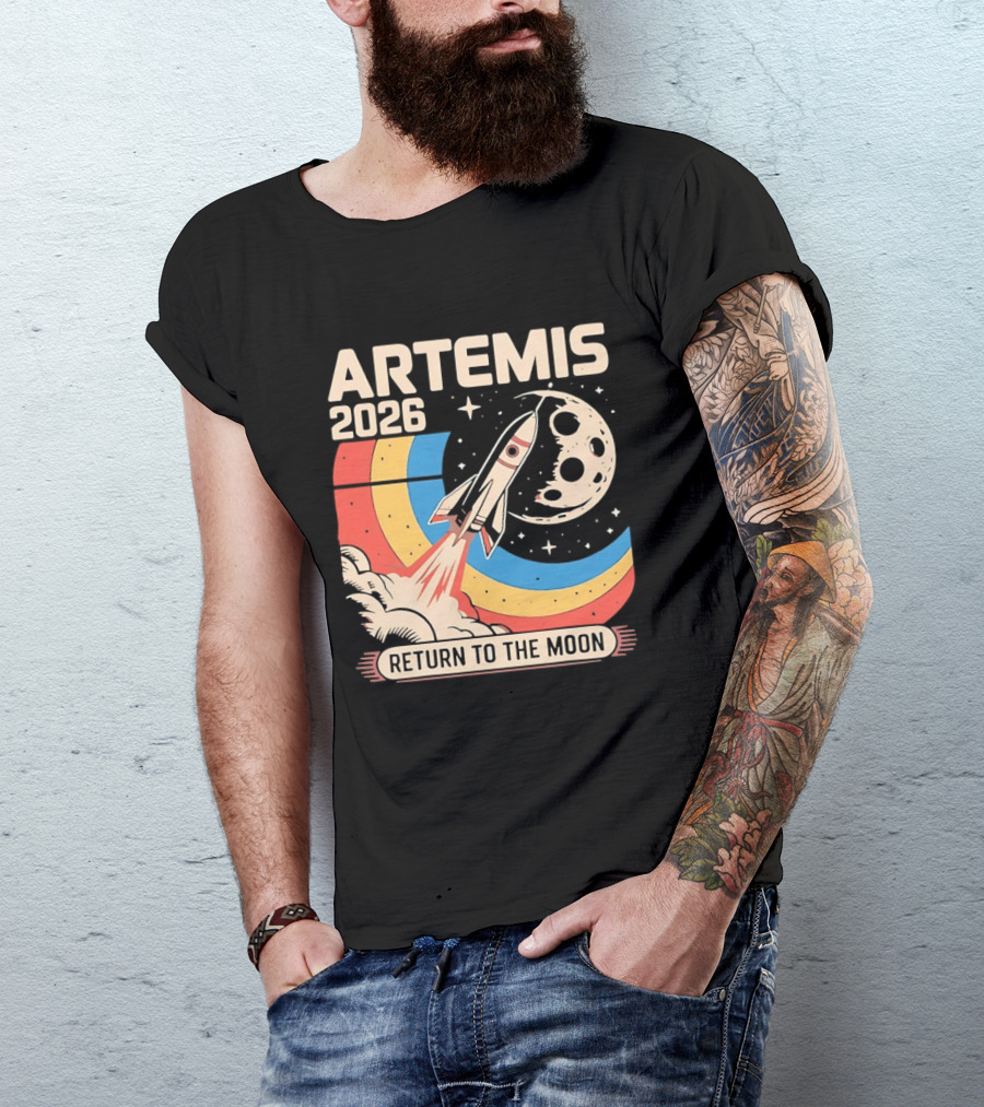 Artemis 2026 Rocket Launch Return To The Moon T-Shirt
