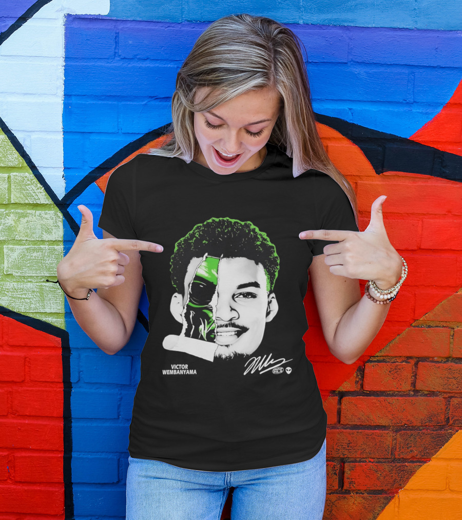 Victor Wembanyama Alien San Antonio Spurs Player Fusion T-Shirt
