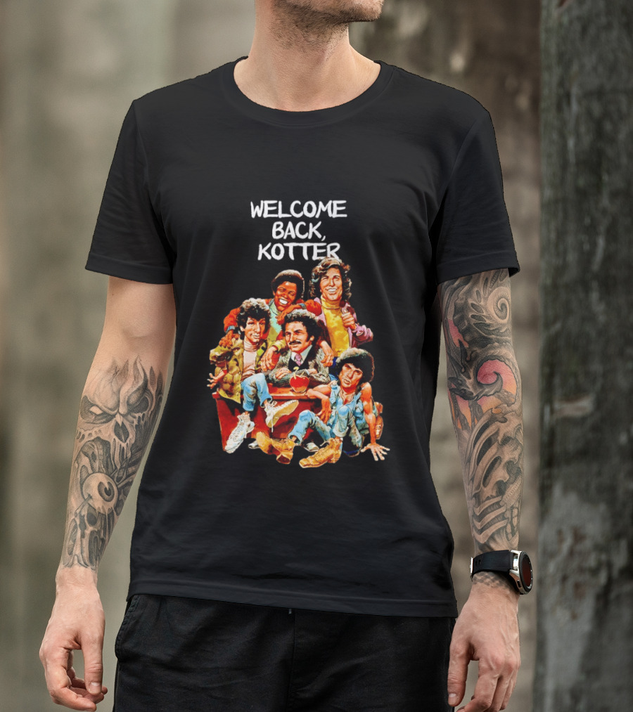 Welcome Back Kotter 1970s Sitcom Cartoon Characters T-Shirt