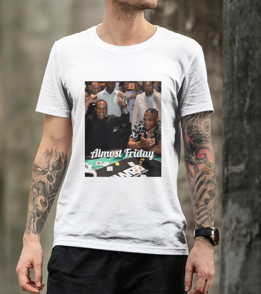 Tiger Woods World Poker Tour Almost Friday Celebration T-Shirt