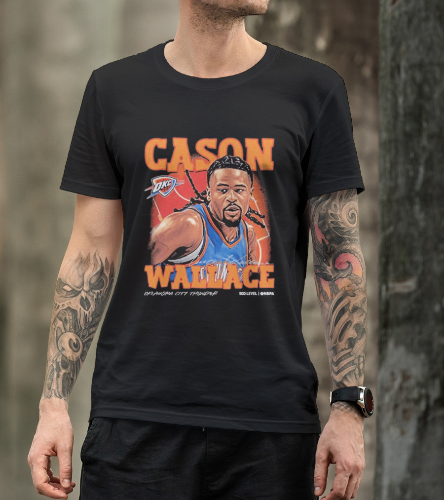 Cason Wallace OKC Thunder NBA Basketball Player T-Shirt