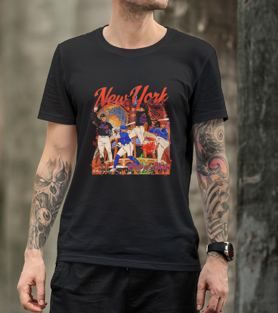 New York Mets Francisco Lindor Pete Alonso 16 12 State Of Mind T-Shirt