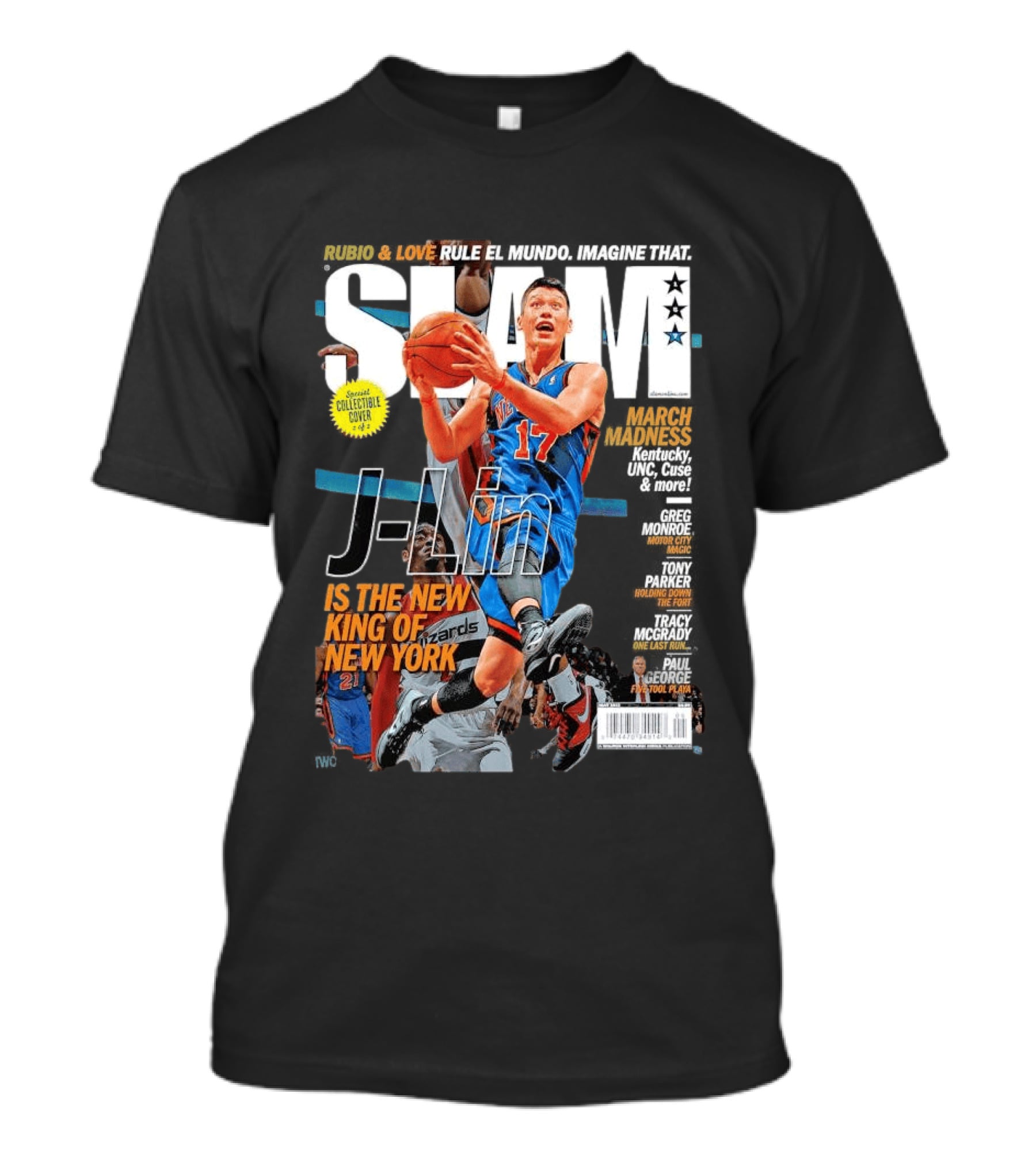 SLAM J Lin Is The New King Of New York Special Collectible Cover T-Shirt