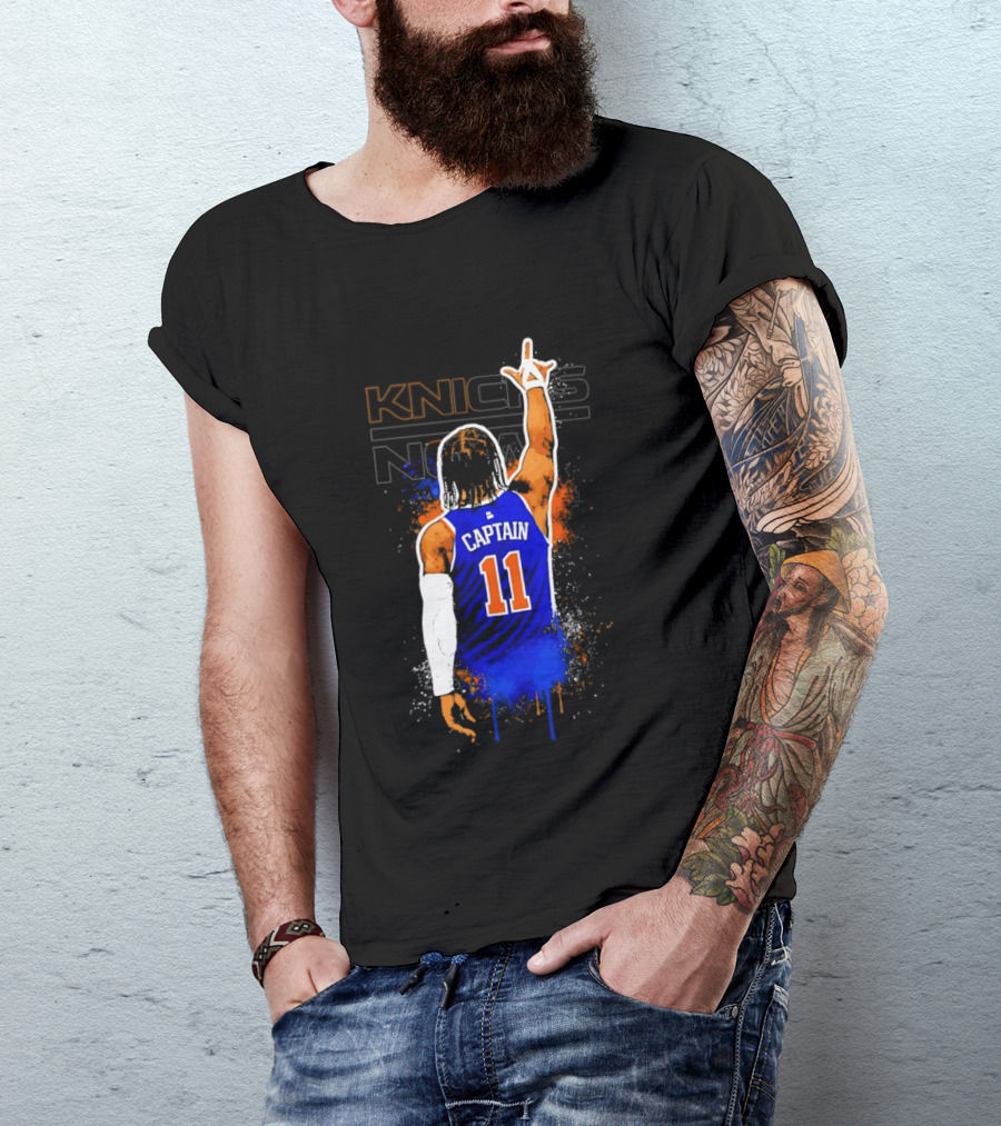 Knicks Captain Number 11 Jalen Brunson New York T-Shirt