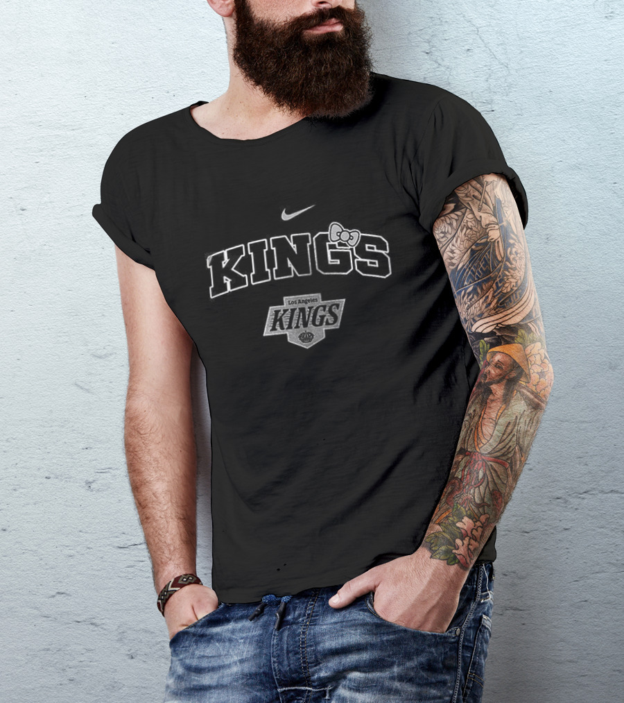 Los Angeles Kings Hello Kitty Collaboration Nike Sports Fashion T-Shirt