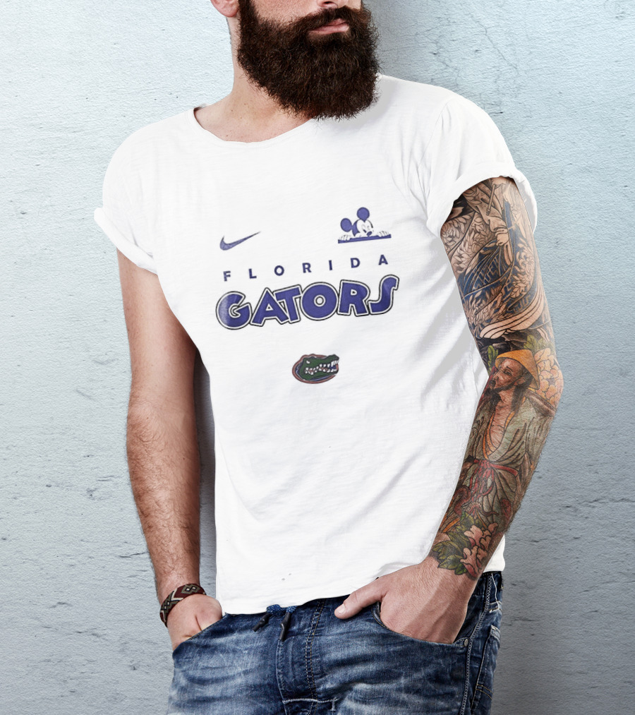 Nike Florida Gators Mickey Mouse Ears Game On T-Shirt